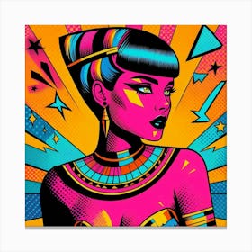 Pop Egyptian Hoda Muse Canvas Print