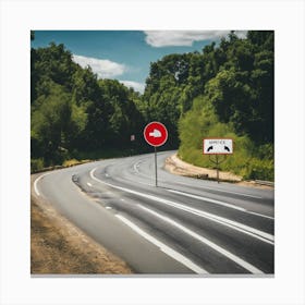 Road Sign Canvas Print