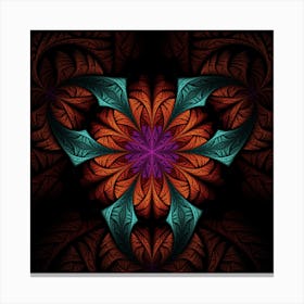 Fractal Flower Fantasy Floral 1 Canvas Print