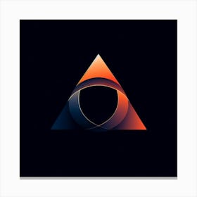 Abstract Triangle Canvas Print