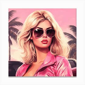 Grand theft auto Kate Upton 1 Canvas Print