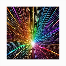 Rainbow Burst 15 Canvas Print