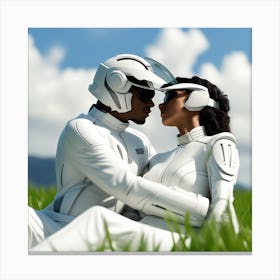 Futuristic Couple 118 Canvas Print