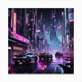 Futuristic City Canvas Print