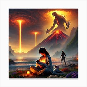 Children Of Flame And Fury Canvas Print