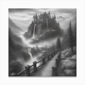 Castle In The Mist Canvas Print