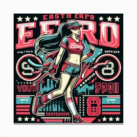 Earth Ero Girl Canvas Print