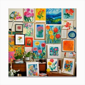 Room Full Of Art Canvas Print