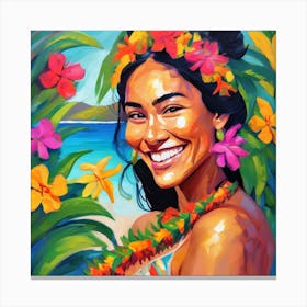 Hawaiian Girl 1 Canvas Print
