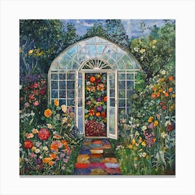 Garden In Bloom Art Canvas Print