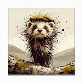 Ferret 13 Canvas Print