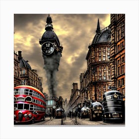 London Street Scene Canvas Print