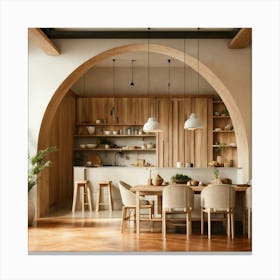 Arched Dining Room Canvas Print