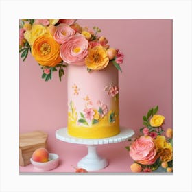 Peach Cake Canvas Print