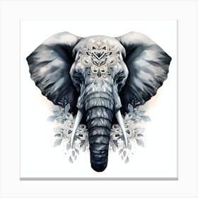 Elephant Series Artjuice By Csaba Fikker 008 Canvas Print