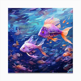 Fish Underwater Canvas Print