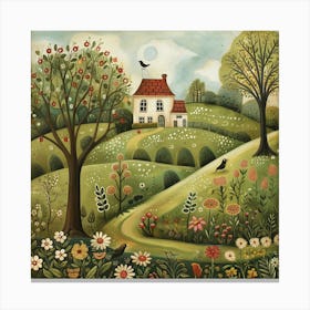 'Farm House' Canvas Print