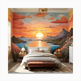 Sunset Mural Canvas Print
