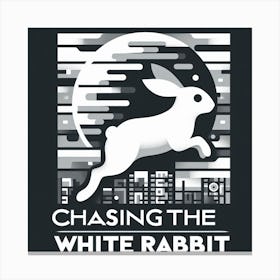 Chasing The White Rabbit 1 Canvas Print