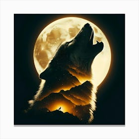 Howling Wolf Canvas Print