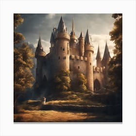 Castle In The Woods 9 Canvas Print