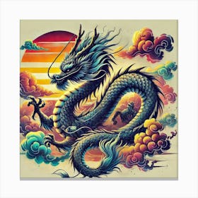 Dragon In The Sky Canvas Print