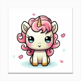 Cute Unicorn 355 Canvas Print