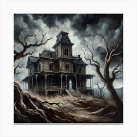 Haunted House 3 Canvas Print