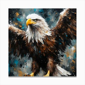 Eagle Threatening Canvas Print