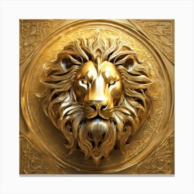 221700 A Large Lion In Three Dimensional Arabic Calligrap Xl 1024 V1 0 Canvas Print