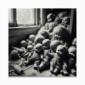 Forgotten dolls Canvas Print