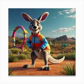 Kangaroo 6 Canvas Print