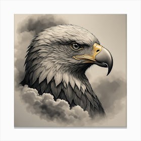 Eagle head Canvas Print