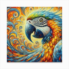 Parrot of American Grey 2 Canvas Print