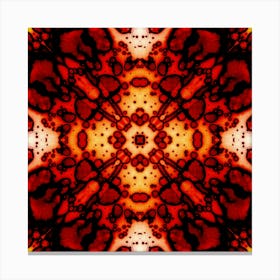Red Hot Spots A Pattern Canvas Print