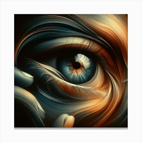 Abstract Eye Painting Canvas Print