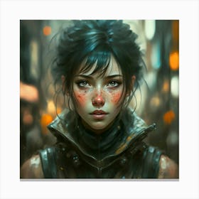 beautiful face Canvas Print