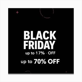 Black Friday Sell Post Templates Design (8) Canvas Print