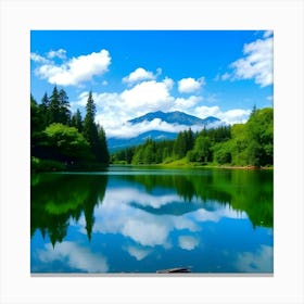 Lake - Lake Stock Videos & Royalty-Free Footage 5 Canvas Print