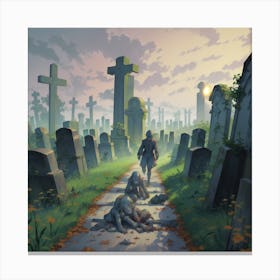 Churchyard(1) Canvas Print