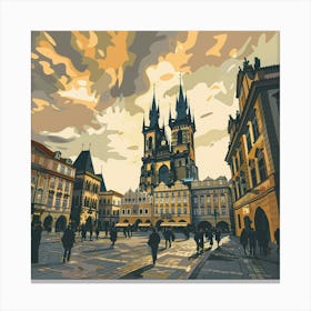 Prague Old Town Canvas Print