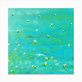 Abstract watter lilies Canvas Print