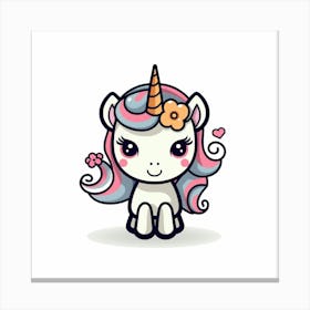 Cute Unicorn 794 Canvas Print