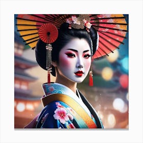 Geisha 157 Canvas Print