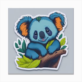 Koala Sticker 7 Canvas Print