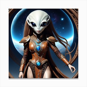 Alien Woman Canvas Print