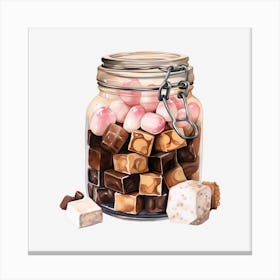 Jar Of Chocolates 1 Canvas Print