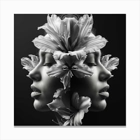 Flower Head Portrait Canvas Print