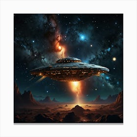 Alien Spaceship Canvas Print