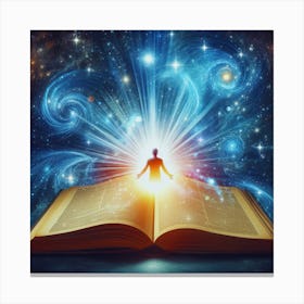 Open Book Of Spirituality Canvas Print